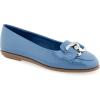 imageAerosoles Womens Bell Ballet FlatBlue Jean Patent Faux Leather