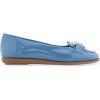 imageAerosoles Womens Bell Ballet FlatBlue Jean Patent Faux Leather