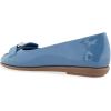 imageAerosoles Womens Bell Ballet FlatBlue Jean Patent Faux Leather