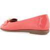 imageAerosoles Womens Bell Ballet FlatCoral Patent Faux Leather