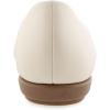 imageAerosoles Womens Bell Ballet FlatEggnog Faux Leather