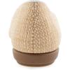 imageAerosoles Womens Bell Ballet FlatNaturalWhite Raffia