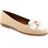 imageAerosoles Womens Bell Ballet FlatNaturalWhite Raffia