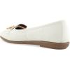 imageAerosoles Womens Bobbi Ballet FlatEggnog Croco Faux Leather