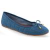 imageAerosoles Womens Pia Ballet FlatMedium Blue Quilted Denim