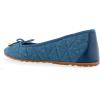 imageAerosoles Womens Pia Ballet FlatMedium Blue Quilted Denim