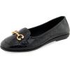 imageAerosoles Womens Bobbi Ballet FlatBlack Croco Faux Leather