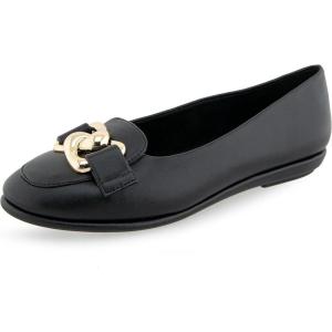 imageAerosoles Womens Bell Ballet FlatBlack Faux Leather