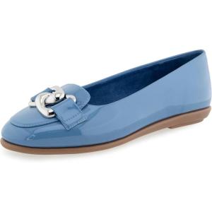imageAerosoles Womens Bell Ballet FlatBlue Jean Patent Faux Leather