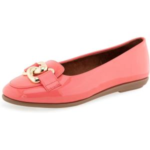 imageAerosoles Womens Bell Ballet FlatCoral Patent Faux Leather
