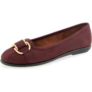 imageAerosoles Womens Bentley Ballet FlatFig Faux Suede