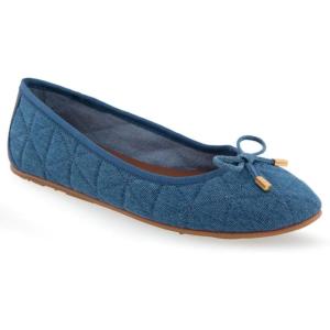 imageAerosoles Womens Pia Ballet FlatMocha Printed Snake Leather