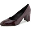 Merlot Crinkle Patent Faux Leather