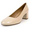 Stone Crinkle Patent Faux Leather