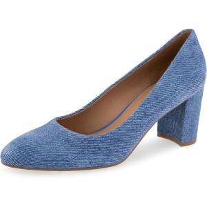 image:imageAerosoles Womens Betsy PumpsBlue Denim Suede