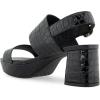 image:imageAerosoles Womens Camera Heeled SandalsBlack Jelly Croco
