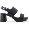 image:imageAerosoles Womens Camera Heeled SandalsBlack Leather