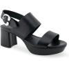 image:imageAerosoles Womens Camera Heeled SandalsBlack Leather