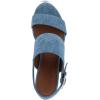 image:imageAerosoles Womens Camera Heeled SandalsBlue Jean Denim