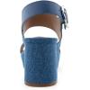image:imageAerosoles Womens Camera Heeled SandalsMedium Blue Denim