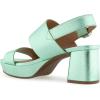 image:imageAerosoles Womens Camera Heeled SandalsMint Metallic Leather