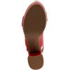 image:imageAerosoles Womens Camera Heeled SandalsRacing Red Leather
