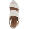 image:imageAerosoles Womens Camera Heeled SandalsWhite Crackled Leather