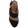 image:imageAerosoles Womens Camilia Platform SandalBlack Faux Suede