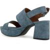 image:imageAerosoles Womens Camilia Platform SandalBlue Jean Denim Textured Faux Leather