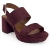 image:imageAerosoles Womens Camilia Platform SandalFig Faux Suede