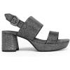 image:imageAerosoles Womens Camilia Platform SandalGunmetal Stretch Lame