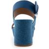 image:imageAerosoles Womens Camilia Platform SandalMedium Blue Denim