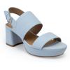 image:imageAerosoles Womens Camilia Platform SandalPale Blue Croc Faux Nubuck