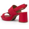 image:imageAerosoles Womens Camilia Platform SandalRed Faux Soft Leather