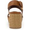 image:imageAerosoles Womens Camilia Platform SandalTan Faux LeatherBasket Raffia
