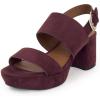 Fig Faux Suede