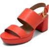 Orange Faux Soft Leather