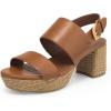 Tan Faux Leather/Basket Raffia