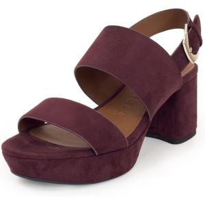 image:imageAerosoles Womens Camilia Platform SandalFig Faux Suede