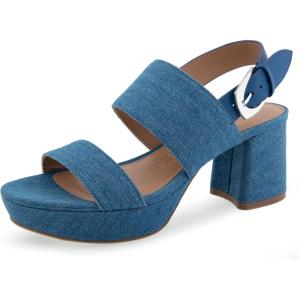 image:imageAerosoles Womens Camilia Platform SandalMedium Blue Denim