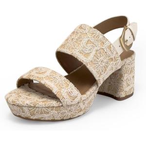 image:imageAerosoles Womens Camilia Platform SandalNaturalEggnog Lace Raffia
