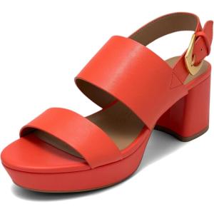 image:imageAerosoles Womens Camilia Platform SandalOrange Faux Soft Leather