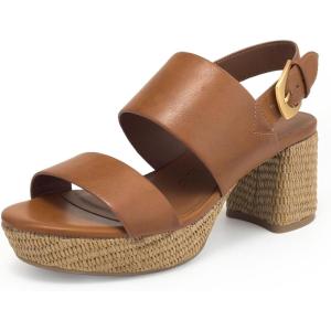 image:imageAerosoles Womens Camilia Platform SandalTan Faux LeatherBasket Raffia