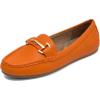 Orange Faux Pebbled Leather