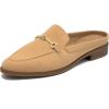 image:imageAerosoles Womens Erik Loafer Mule Beige Bisque Faux Nubuck 12W
