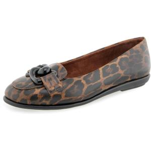 image:imageAerosoles Womens Bell Ballet FlatsGlossy Leo Print Faux Leather