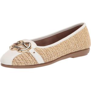 image:imageAerosoles Womens Big Bet FlatsNatural Combo Raffia