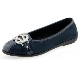 image:imageAerosoles Womens Big Bet FlatsNavy Faux Suede