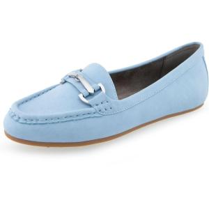 image:imageAerosoles Womens Day Drive LoafersDusty Blue Faux Nubuck