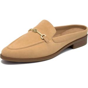 image:imageAerosoles Womens Erik Loafer Mule Beige Bisque Faux Nubuck 12W